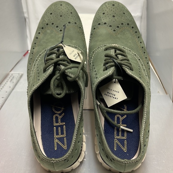 BNWT Cole Haan Zero Grand Wing Tip Sneaker 
Light Green size 7 - Picture 5 of 9